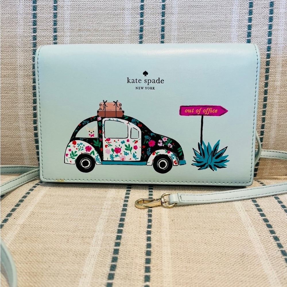 SOLD Kate Spade Volkswagen Bug and Dog Crossbody Bag in good used condition.